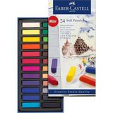 Misda Store Creative Studio Mini Toz Pastel Boya, 24 Renk, Yarım Boy, Yüksek Pigment, Parlak Renkler, Fiksatif Uyumlu, Tebeşir Bazlı Soft Pastel