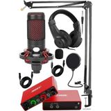 Misda Store Cxn-30 Paket-8 Stüdyo Ses Kartlı Condenser Mikrofon Stand Kulaklık Seti