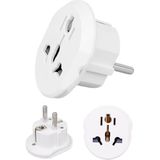 Misda Store Evrensel Uluslararası Priz Fiş Adaptör Çevirici 16A 250V Seyahat Fişi Dönüştürücü Adaptörü, Ce Sertifikalı, 200'DEN Fazla Ülkede Abd/avustralya/uk