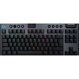 Misda Store G G915 x Lıghtspeed Tkl Düşük Profilli Kablosuz Oyun Klavyesi, Çift Katmanlı Pbt Tuş Kapakları, Programlanabilir Tuşlar Rgb Arka Aydınlatma, Alüminyum Kaplama, Pc/mac Uyumlu, Ingilizce, Siyah