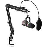 Misda Store Gamenote GK63 Pro Rgb Gaming Profesyonel Oyuncu Yayıncı Mikrofonu ve Masa Standı
