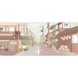 Misda Store Gaming Mouse Pad 90X40 Mouse Pad Xxl Büyük Oyuncu Mouse Pad Speed Mousepad (Japan Street, 90X40 cm (3mm Kalınlık)) - Altın
