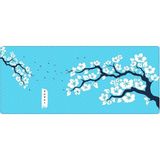 Misda Store Gaming Sakura Mouse Pad 90X40 Cherry Blossom Mouse Pad Xxl Büyük Oyuncu Mouse Altlığı Kiraz Çiçeği Mousepad (Turkuaz-Beyaz, 90X40 cm 3mm Kalınlık) - Altın