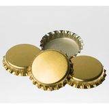 Misda Store Gazoz Bira Konserve Şişe Kapağı - Gold/gümüş Renkli Taç Metal Teneke Kapak 250 Adet
