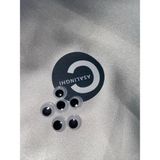 Misda Store Göz Küçük Boy Siyah Beyaz Oynargöz 10 mm Okul Kurs Hobi Sanatsal Malzemeler 1 Paket