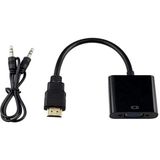 Misda Store HDMI To VGA Dönüştürücü + Ses Kablosu Siyah