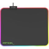 Misda Store IMP-024T Empousa Rgb 7 LED Medıum Mousepad (320X270X3MM),12 Farklı Değişebilen Dokunmatik Işık Efekti,hızlı Kayan Yüzey, Kaymaz Kauçuk Taban - Altın