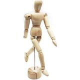 Misda Store Insan Modeli 20 cm 1 Adet Insan Figürlü Ahşap Model Manken Resim Ressam Eğitimi Tahta Adam Kukla Stilist