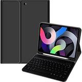 Misda Store Ipad Air 11 4/5/6 Nesil M1/m2 2024 Çipli ile Uyumlu Bluetooth Türkçe Q Klavyeli Kılıfı Tablet Değildir), Siyah