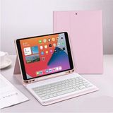 Misda Store Ipad Air 5 Nesil M1 Çipli 10,9 ile Uyumlu Bluetooth Türkçe Q Klavyeli Kılıfı (Tablet Değildir), Açık Pembe