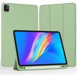 Misda Store Ipad Pro 11 1/2/3/4.nesil 2018-2023 ile Uyumlu Kılıf Kılıf Kalem Bölmeli Orj Smart Case Kabak, Açık Yeşil