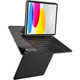 Misda Store iPad Pro 13INÇ M4 Klavyeli ile Uyumlu Kılıf Magic Keyboard Touchpad Aydınlatmalı Klavye A2925 A2926 A3007