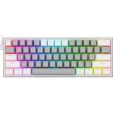 Misda Store K617-RGB 16,8 Milyon Rgb Aydınlatma, Red Switch Fizz%60 Q Türkçe Kablolu Mekanik Oyuncu Klavyesi Gri Beyaz
