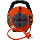 Misda Store Kablo Makarası – 10 Metre, 4 Prizli, IP44 Kapaklı, 230V 16A, 1000W – Taşınabilir Çanta Tipi Uzatma Kablosu (3x1.5mm² Cca) 10315-F Bylion