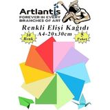 Misda Store Kağıdı A4 10 Renk 5 Paket El Işi Kağıdı 10 Lu Kreş Ana Sınıfı Okul Öncesi Sınıf Malzemesi