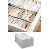 Misda Store Kapısı Akordiyon Çekmece Içi Düzenleyici Organizer (3 Adet Gri, Large)