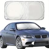 Misda Store Katlanabilir 150X70 cm Araç Ön Cam Güneşlik Ön Cam Araç Perdesi Araç Güneş Koruyucu Oto Güneşlik