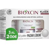 Misda Store Klasik Bitkisel Kuru ve Normal Saçlar Için 3X300 ml Saç Dökülmesine Karşı Şampuan