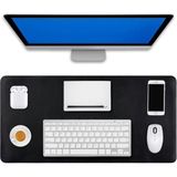 Misda Store L Deri Mouse Pad,ofis Mouse Pad,masa Matı Sümen,konforlu Mouse Pad,çift Yönlü Mouse Pad (Siyah) - Altın