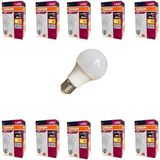 Misda Store Ledvalue 8.5W E27 LED Ampul | 2700K Sıcak Sarı Işık, 806 Lümen, 60W Eşdeğer | Enerji Tasarruflu Ampul – 10'lu Paket