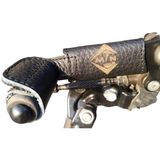 Misda Store MAK99 Doğal Deri Motosiklet Vites Çorabı,bot Ayakkabı Koruyucu Vites Kılıfı,shifter Shoes Protector, Motosiklet Deri Aksesuar (Large)