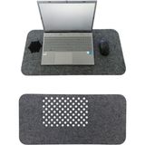 Misda Store Masa Üstü Mouse Pad ve Bilgisayar Düzenleyici 70X32 cm – Antibakteriyel Mat, Doğal Keçe Mat, Masa Koruyucu Altlık, Ofis ve Ev Için Minimalist Tasarım (Koyu Gri)
