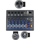 Misda Store MDX-07FXU 7 Kanal Ses Mikseri Deck Mikser (Kayıt USB Efekt)