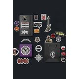 Misda Store Metal Sticker Paketi/bullet Journal Defter Çıkartma Ajanda Laptop Etiket 2