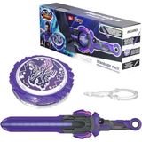 Misda Store Nado Savaş Üstleri Erkek Çocuklar Için Patlama Oyuncağı Grils Yaş 5+ Oyun Üstü Oyuncaklar, Kılıç Fırlatıcı - Dream World Magic Dragon, Lightning Purple