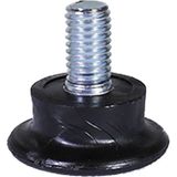 Misda Store Nobel Bingo Rotil Ayak M8 Civatalı 25 mm Siyah Profil Ayağı 2.5 cm (10 Adet)