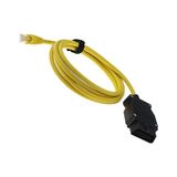 Misda Store Obd2 RJ45 Kablosu 2m Ethernet Kablosu Ethernet Konnektör Araçları Obdıı Arayüzü Kablosu Araç Teşhis Kodlama Için F-Serisi Teşhis
