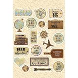 Misda Store Old Retro Ülkeler Bavul Tipi Etiket, Laptop, Ipad, Defter, Kitap, Planlayıcı Sticker Seti