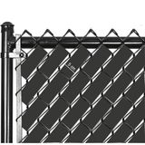 Misda Store Örgü Tel Koruma, Kapatma, Gizlilik Bantları, Pvc Çit Şeridi (50 Metre) (5cm, Antrasit)