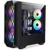 Misda Store Orkinos Mesh Panel Dikey Ekran Kartı Takılabilen 4 Full Rgb Fanlı Atx Bilgisayar Kasası