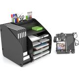 Misda Store Otto Fx-Xl Modest - 2 Renk - A4 Evrak Rafı Masaüstü Organizer Design_otto_fx_xl_modest (Siyah)