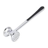 Misda Store Paslanmaz Çelik Et Döveceği, 22 Cm, Çift Taraflı Başlık, Kaymaz Saplı
