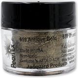 Misda Store Pearl Ex Pigment Tozu, 3 G, Antik Altın, Epoksi Reçine, Sulu Boya, Kaligrafi Mürekkebi ve Kil Için Gevşek Mika Tozu, Epoksi Reçine Boyası