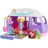 Misda Store Pocket™ Muhteşem Karavan Polly Pocket Muhteşem Karavan, Bebek ve Evcil Hayvan Oyun Seti, Kamp ve Yiyecek Temalı Aksesuarlar, Seyahat Oyuncağı JCC32