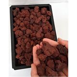 Misda Store Pomza 40 Litre 2-4 cm Kırmızı Pomza Tarım Pomzası Pomza Taşı Lav Taşı Cüruf Madeni Pomza Ponza