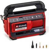 Misda Store Pressito 18/25 Power X-Change Hibrit Kompresör (18 V, Güç Kablosu Veya Akü ile Çalışır, Maks. 11 Bar, 4-Parçalı Adaptör Seti ve 2 Hortum Dahil, Akü Dahil Değildir) - 4020430