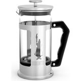 Misda Store - Preziosa French Press: Yaklaşık 350ML Kapasiteli Kahve Hazırlayıcı - 18/10 Paslanmaz Çelik Gövde - Bulaşık Makinesinde Yıkanabilen Borosilikat Cam Sürahi - Paslanmaz Çelik Filtre Sistemi