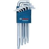 Misda Store Professional 9 Parça Alyan Anahtarı Seti Torx 1600A01TH4, Mavi