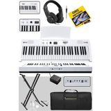 Misda Store PS4000WH-SET Tuş Hassasiyetli 61 Tuşlu Org Bluetooth USB Midi (Sustain Pedalı Çanta Kulaklık Stand Metod)