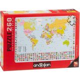 Misda Store Puzzle - Dünya Haritası / 260 Parça Puzzle, #3319