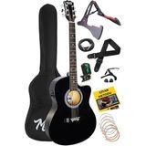 Misda Store RG-560BK Pack Siyah Elektro Akustik Gitar Full Set Ekolayzerli 40 Inç 4/4 Yetişkin