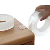 Misda Store Şeffaf Çift Taraflı Nano Bant Kuvvetli Silikon Jel Yapıştırıcı 3 Metre