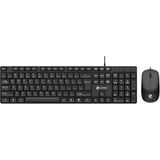 Misda Store Sessiz Yumuşak Tuşlu Ofis Bilgisayar Laptop Kablolu Klavye ve Mouse Seti 104 Tuşlu Q Klavye