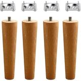 Misda Store Set Ahşap 15 cm Mobilya Koltuk Kanepe Sehpa Masa Ayağı Ayakları M8 Civatalı Bağlantı Aparatlı