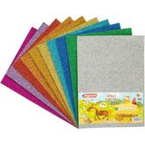 Misda Store Simli Karton A4 Karışık 10 Renk