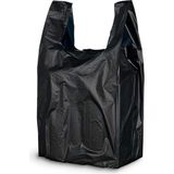 Misda Store Siyah Poşet Orta Boy 1 kg Hışır Atlet Poşet Market Manav Poşeti Çöp Poşeti
